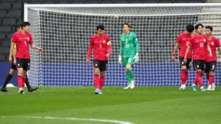 Hängende Köpfe bei Südkorea