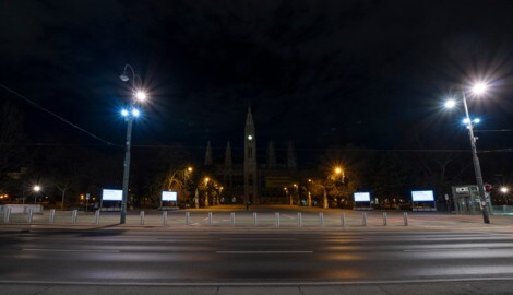 Das unbeleuchtete Wiener Rathaus (Archivbild)