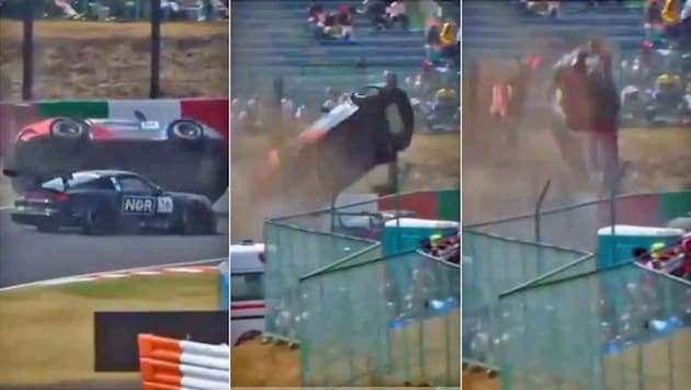 Beim F1-Randprogramm in Japan sorgte ein Horror-Unfall für Aufsehen.