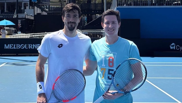 Philipp Bachmaier mit Sebastian Ofner (li.).