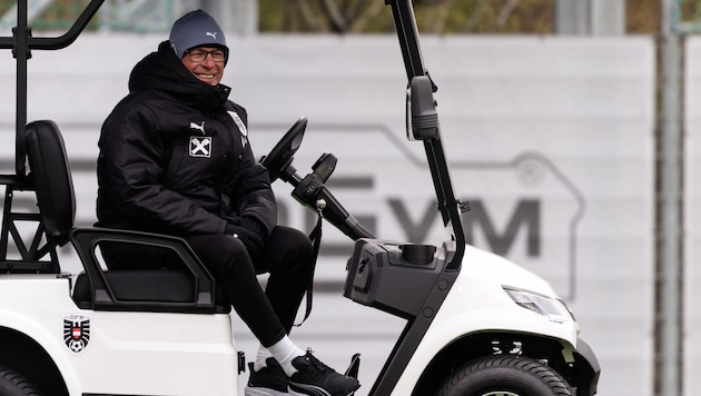 Teamchef Rangick hatte sich ein volles Happel-Stadion gerwünscht.