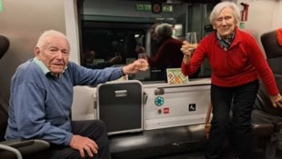 Gerhard und Gerlinde Fian prosteten bei ihrer Premierenfahrt an – ein unvergesslicher Tag für ...