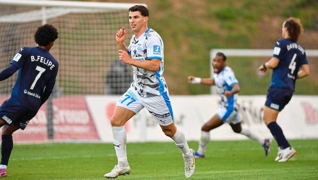 Ivan Ljubic jubelte über sein erstes Tor auf Zypern.