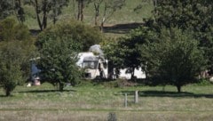 Auf diesem Grundstück hat die australische Polizei den mutmaßlichen Mörder Dezi Freeman ...