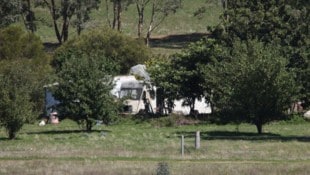 Auf diesem Grundstück hat die australische Polizei den mutmaßlichen Mörder Dezi Freeman ...