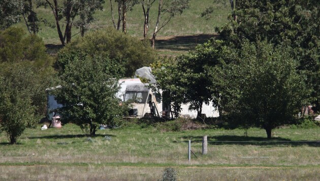 Auf diesem Grundstück hat die australische Polizei den mutmaßlichen Mörder Dezi Freeman ...