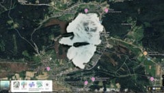 So blass wird der Faaker See auf Google Maps dargestellt. 