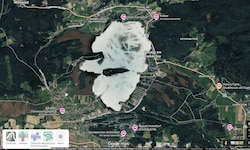 So blass wird der Faaker See auf Google Maps dargestellt. 