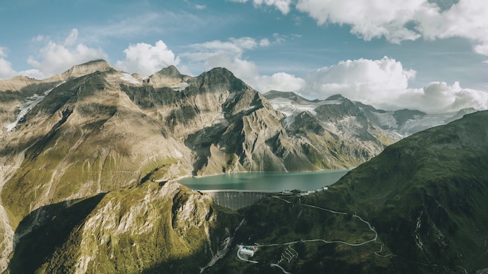Die Hochgebirgsstausseen in Kaprun.