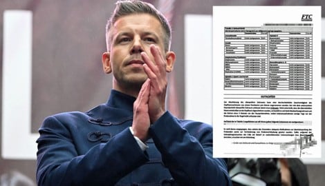 Oppositionschef Péter Magyar trat nach entsprechenden Vorwürfen die Offensive nach vorne an und ...