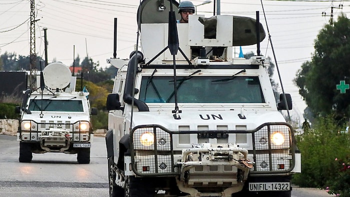 UNIFIL-Fahrzeuge im Süden des Libanon