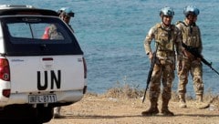 Archivbild aus dem Jahr 2022: UNIFIL-Soldaten an einer Küstenstraße im Süden des Libanon