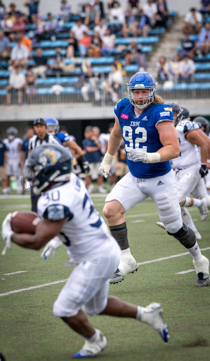 Auch auf dem Spielfeld ist Schaffer eine Erscheinung.