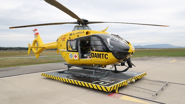 Der Schwerverletzte musste vom Rettungshubschrauber ins Krankenhaus gebracht werden.