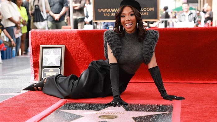 Für Sängerin Brandy ging mit dem Stern auf dem „Walk of Fame“ ein Kindheitstraum in Erfüllung.