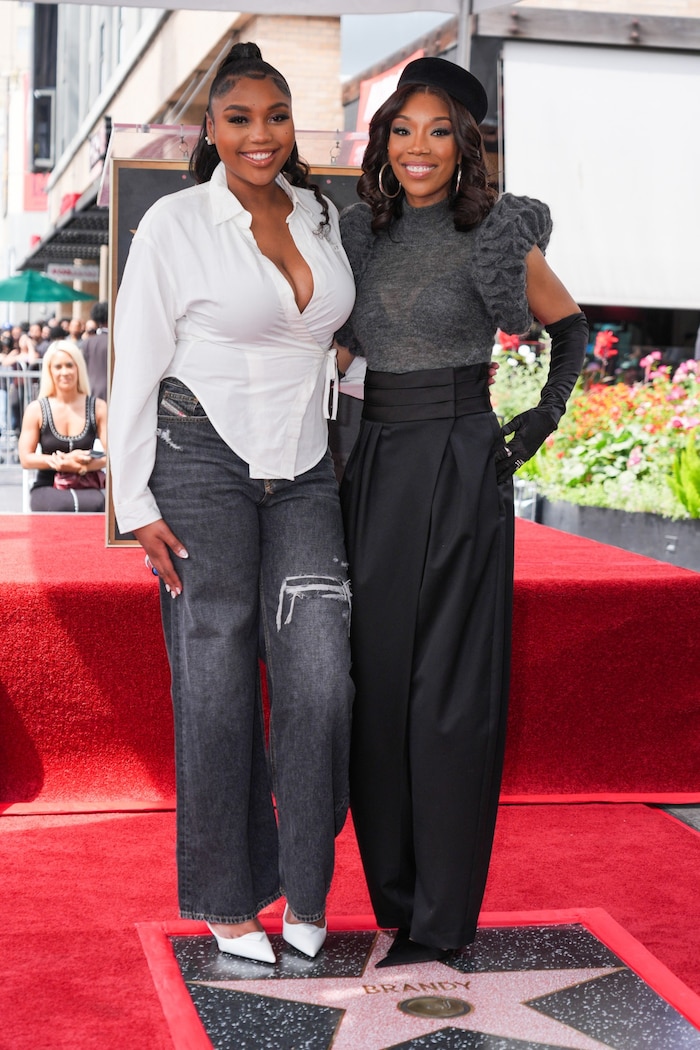 Brandy brachte ihre Tochter Sy‘rai zur Zeremonie am „Walk of Fame“ mit