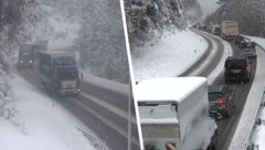Im Verlauf der Fernpassstraße kommt es teils zu Behinderungen, Staus. Immer wieder bleiben auch ...