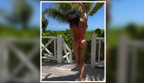 Irina Shayk mag es im Urlaub knapp und knackig!