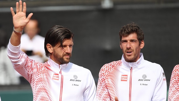 Jürgen Melzer (li.) und Gerald Melzer laufen nun in der Bundesliga gemeinsam auf.