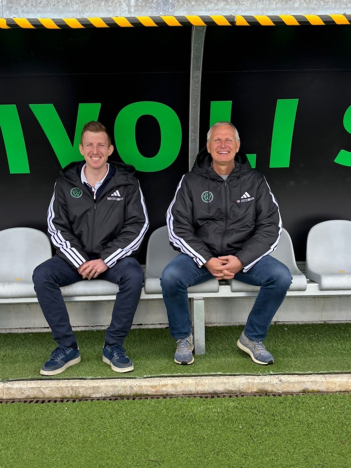 Lukas Grether (links) und Harald Gärtner sind das „Bindeglied“ zu LAFC.