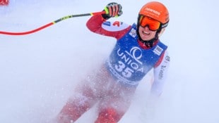 Leonie Zegg jubelte bei ihrem Weltcupdebüt in Zauchensee gleich über ihren ersten Punkt.