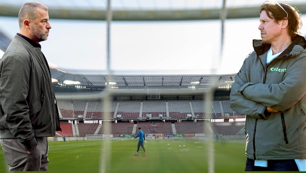 Gesellschafter Zeljko Karajica (li.) hat Sorgen, Masseverwalter Michael Ponatsch will die ...