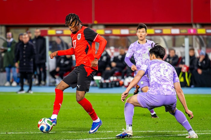 Chukwuemeka im Testspiel gegen Südkorea