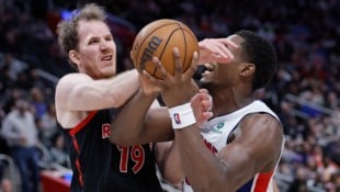 Für Jakob Pöltl (l.) setzte es eine Niederlage.