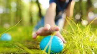 Frühlingshafte Temperaturen laden zur bunten Ostereiersuche im Freien ein. (Symbolbild)
