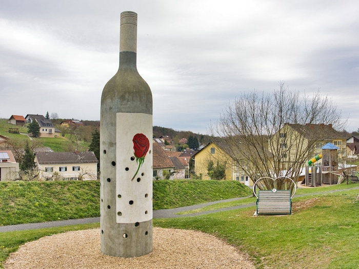 Unverkennbar: die Heimat des Klöcher Traminers.
