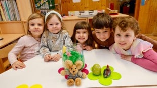 Große Vorfreude herrscht bei Aurelie, Frieda, Eleni, Konstantin und Charlotte.