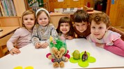 Große Vorfreude herrscht bei Aurelie, Frieda, Eleni, Konstantin und Charlotte.