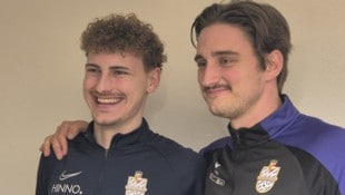 Jonathan Zeyringer (li.) mit seinem Bruder Paul Zeyringer (Trainer).