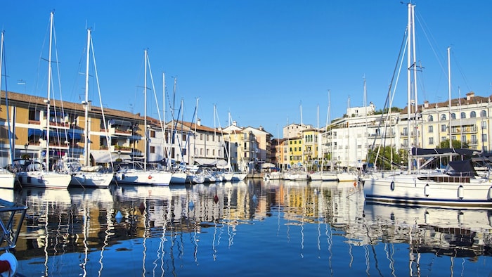 Die Segelboote prägen das Bild von Grado.