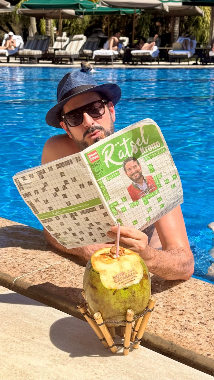 Darf in Unterreiners Urlaub auch in Brasilien nicht fehlen: die „Rätsel Krone“.