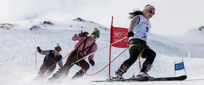 Koordination ist beim Jubiläums-Seilrennen in Hochfügen gefragt.