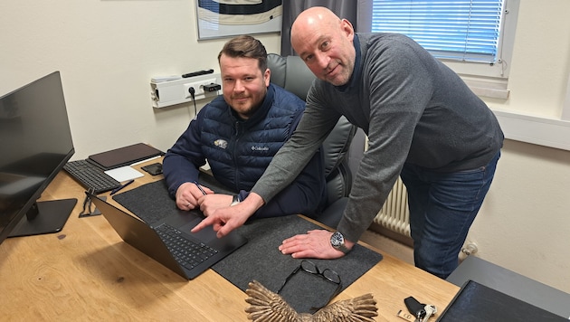 Villachs General Manager Martin Winkler und Sportchef Herbie Hohenberger