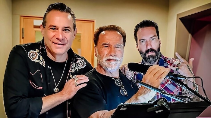 Der „Terminator“ als Feature-Gast bei The BossHoss: In Los Angeles drehten sie sogar gemeinsam ...