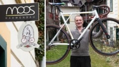 Jedes Rad ein Unikat. Peter Moser aus Küb bei Gloggnitz baut Fahrradrahmen nach Maßanfertigung.