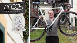 Jedes Rad ein Unikat. Peter Moser aus Küb bei Gloggnitz baut Fahrradrahmen nach Maßanfertigung.