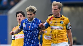 Dominik Kirnbauer (re.) feierte gegen BW Linz sein Startelf-Debüt in der Bundesliga für die SV ...