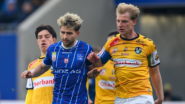 Dominik Kirnbauer (re.) feierte gegen BW Linz sein Startelf-Debüt in der Bundesliga für die SV ...