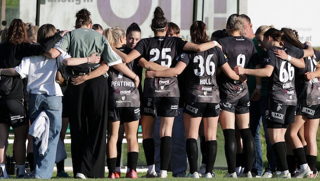 Da hilft kein Zusammenhalten und kein Beten, für die Damen des USV Neulengbach scheint’s zu Ende ...