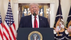 Die Rede zur Nation dauerte nur 20 Minuten – Trump hielt sich dabei stark an das Manuskript. Die ...