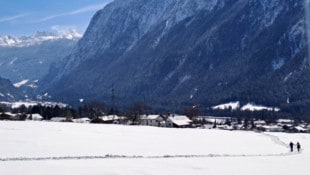 Auf dem Sunnaweg in Richtung Innerbraz.