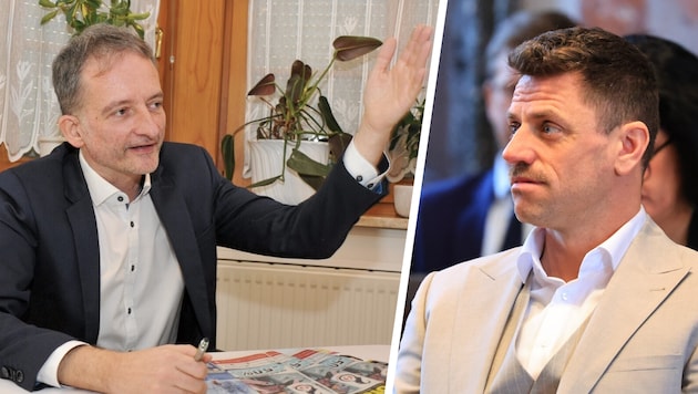 Hermann Weratschnig (links) kandidiert gegen Gebi Mair. Am 25. April steht der Sieger fest.