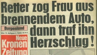 Die erste Ausgabe der Burgenland-„Krone“ vom 7. April 1986.