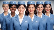 Nett und freundlich – und Fake: Diese Flugbegleiterinnen gibt es in Wirklichkeit gar nicht, sie ...