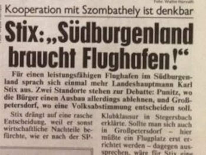 Oft diskutiert: Flughafen im Süden.