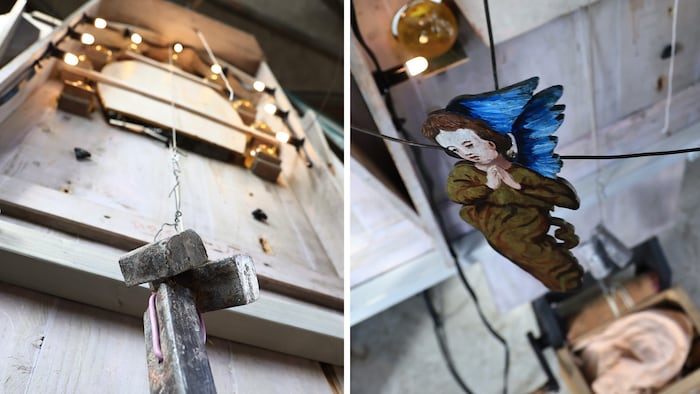 Die alte Mechanik, die die Engel im Kreis sausen lässt.